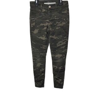 Tinseltown Girls Camo Moto Jeggings Size 3 Olive‎ Green